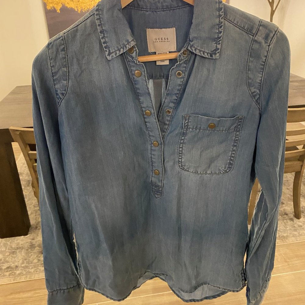 Guess Women's Cyndi Denim Shirt